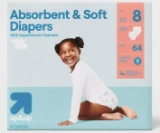 Disposable Diapers 64 ct Size 8 - up&up?