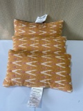 Lumbar Woven Ikat Pillow
