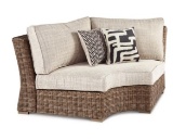 P791-851 Ashley Furniture Beachcroft Curved Corner Chair With Cushion