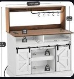 White bar cabinet - Needs assembly