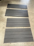plastic black panels 56in x 17in for shed or outdoor box.