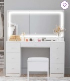 Makeup Vanity Desk with Lighted Mirror