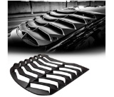 2015-2023 Rear Window Louvers Windshield Sun Shade Cover Lambo Style Matte Black Ford Mustang