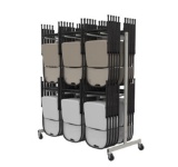 Double Folding Chair Storage Rack