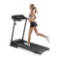 1.0HP Folding Treadmill Electric Support Motorized Power Running Machine Trainer - Black