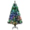 5 ft. Green Pre-Lit Fiber Optic PVC Classic Artificial Christmas Tree