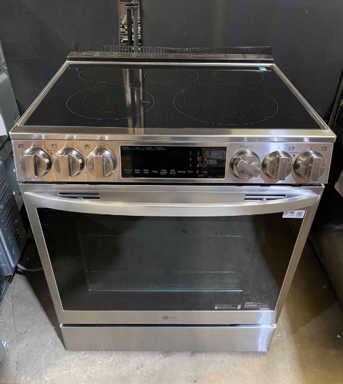 LG 30" 6.3 cu ft. Smart wi-fi Enabled ProBake Convection Electric Slide-In Range