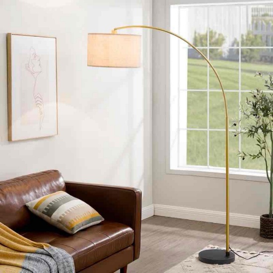 Salcedo 78.4" Arched Floor Lamp