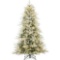9ft Pre-Lit Flocked Aspen Tree