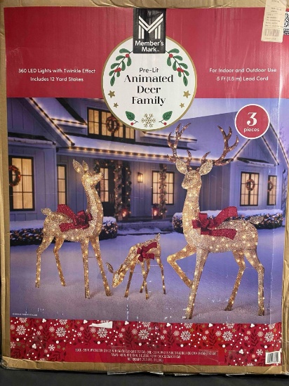 Members Mark Animated Deer Family