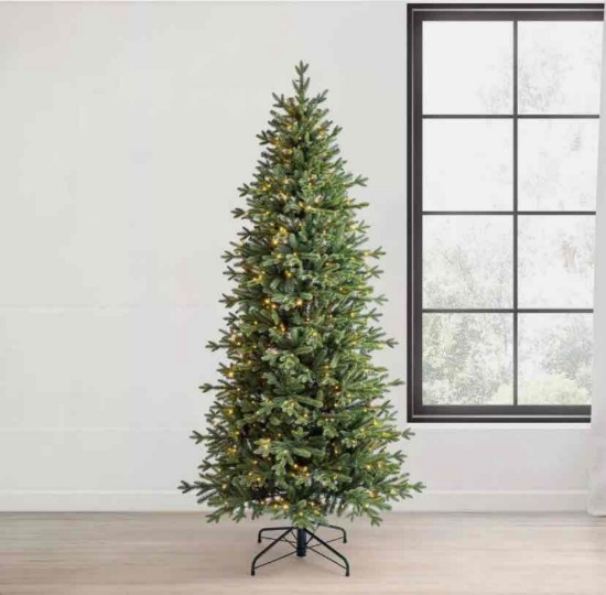 Member's Mark 7' Linden Fir Slim Pre-Lit Christmas Tree