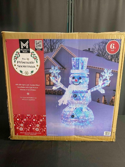 Members Mark Pre-Lit Prismatic Snowman