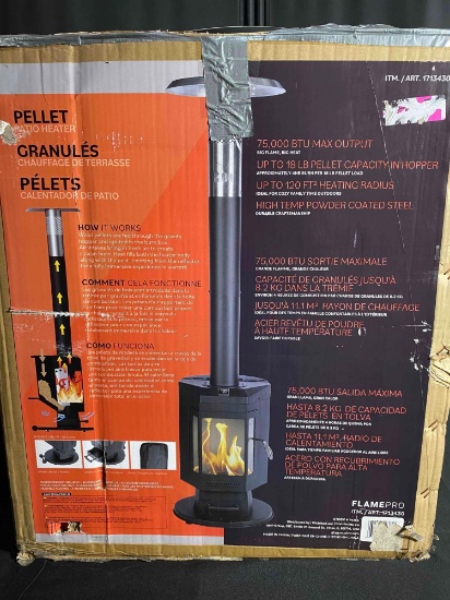 FlamePro 6.75ft Pellet Patio Heater