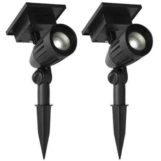 2 Pack LED Solar Spot Lights