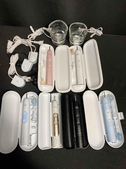 Lot of Philips Power Toothbrushes
