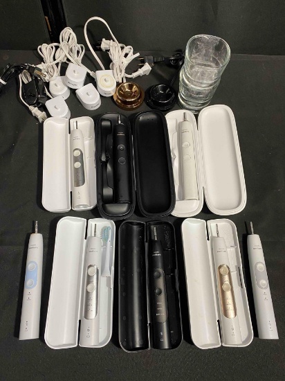Lot of Philips Power Toothbrushes