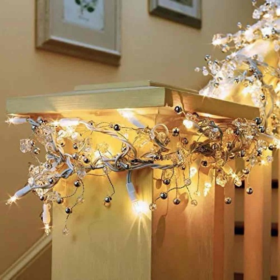 GE Glitter Gem Garland Christmas Holiday Decoration Lights