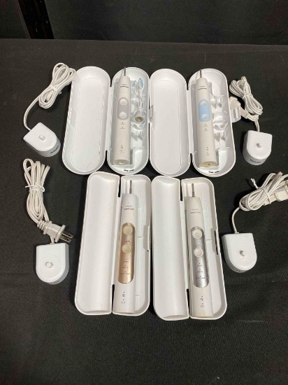 Lot of Philips Power Toothbrushes