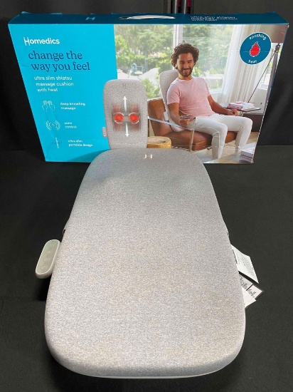 Homedics Ultra Slim Shiatsu Massage Cushion with Heat