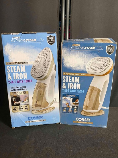 2 Conair Steam & Iron 2-in-1 with turbo