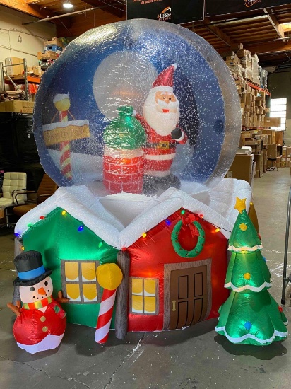 Members Mark 9' Pre-Lit Inflatable Snowglobe Christmas Decoration