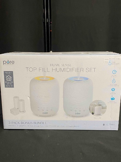 Pure Enrichment Easy Top Fill Humidifier Set Bundle 2 Pack, 3L Tank