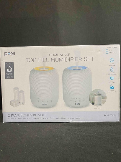 Pure Enrichment Easy Top Fill Humidifier Set Bundle 2 Pack, 3L Tank