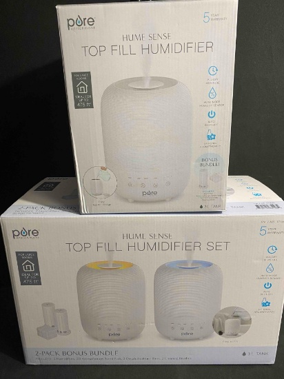 Lot of 3pcs Pure Enrichment Humidifiers