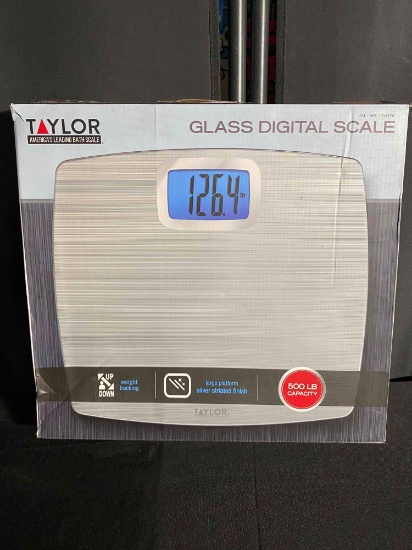 Taylor Glass Digital Scale (500 lb capacity)