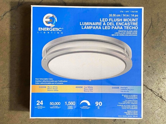 ENERGETIC LIGHTING LED FLUSH MOUNT
