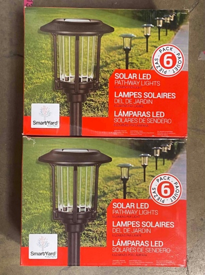 2 Pack of SOLAR LED PATHWAY LIGHTS