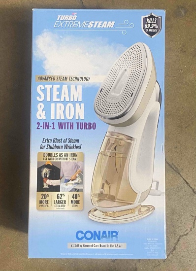 CONAIR STEAM & IRON 2-IN-1 WITH TURBO