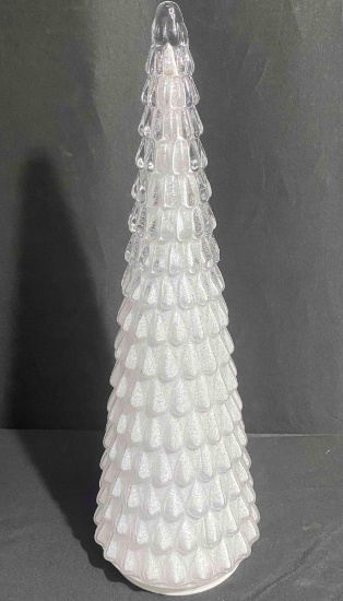 Boston International Glass Christmas Tree for Table Top