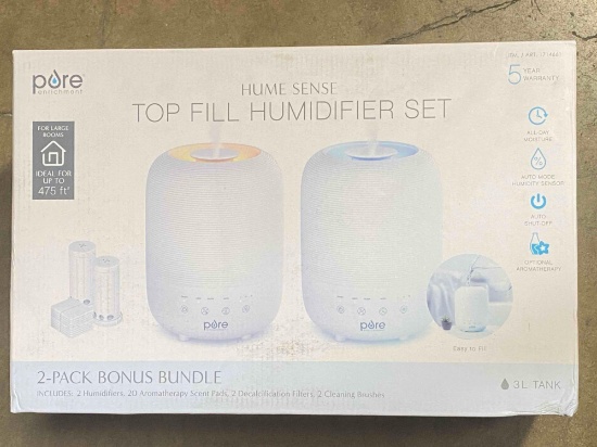 Pure Enrichment HUME SENSE TOP FILL HUMIDIFIER SET