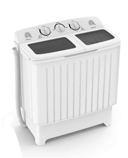 20 los Portable Washing Machine with Built-in Gravity Drain