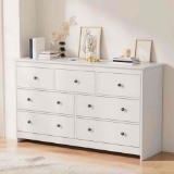 Marizela 55'' W 7 - Drawer Dresser White