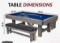 Hathaway Logan 7 ft. 3-in-1 Pool Table with Benches