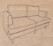Small couch, Beige unknown size.