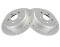 PT Cruiser - 2pcs Disc Brake Rotor Set Assembly Rear Left Driver and Right Passenger Side Cast Iron