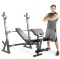 Marcy Olympic Weight Bench with Preacher Curl Pad and Leg Developer for Full-Body Workout