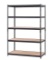 Muscle Rack 5-Tier Heavy Duty Steel Garage Storage Shelving Unit in Black (48 in. W x 72 in. H x 24