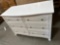 Million Dollar Baby white dresser 6 Drawer
