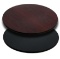 Flash Furniture Glenbrook 36in Round Table Top with Black or Mahogany Reversible Laminate Top