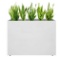 Metal Rectangular Planter Box, Galvanized Steel Tall Planters for Outdoor Plants