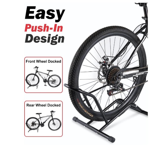 Bike Stand Floor, Upgraded Up to 3.74" Wide Tire Bike Rack