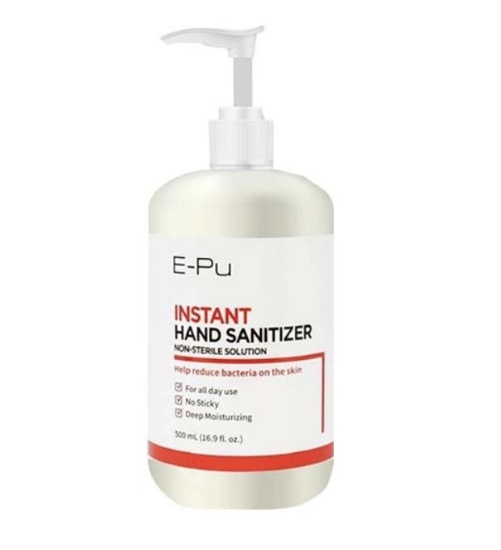 24 pack E-PU INSTANT HAND SANITIZER 500ML BOTTLE