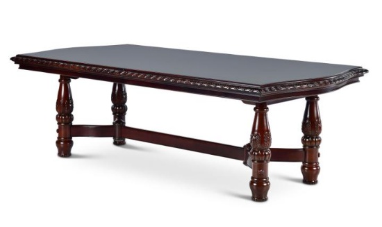 Antoinette 96-120 inch Pedestal Dining Table w/24 Leaf