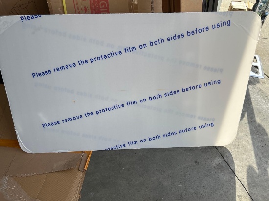 New, 32in x 54in Plexiglass Rounded Corners