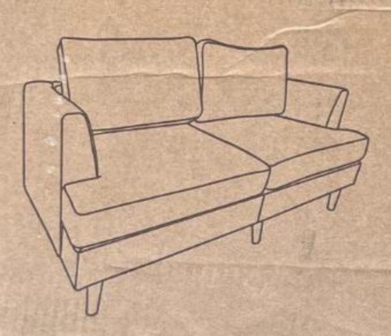 Small couch, Beige unknown size.