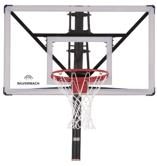Silverback NXT 54in In-Ground Basketball Hoops with Adjustable-Height Basketball Goal